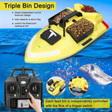 TESLAX 24000mAh GPS RC Fishing Bait Boat,500M Remote Control Fish Finder,2Kg Loading Automatic Cruise/Return/Route Correction