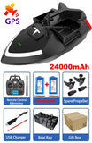 TESLAX 24000mAh GPS RC Fishing Bait Boat,500M Remote Control Fish Finder,2Kg Loading Automatic Cruise/Return/Route Correction