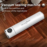 TINTON LIFE 220V/110V Vacuum Sealer Packaging Machine LED Display With Free 10pcs Vacuum Bags Household Black Food Vacuum Sealer