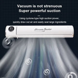 TINTON LIFE 220V/110V Vacuum Sealer Packaging Machine LED Display With Free 10pcs Vacuum Bags Household Black Food Vacuum Sealer