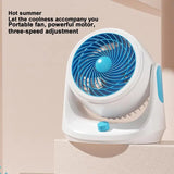 Table Cooling Fan 3 Speeds 23Db Silent Cooling Fan Desktop Table Fan Adjustable Air Circulator Fan Desktop Small Fan Birthday