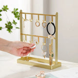 Table Iron Jewelry Earrings Hanger Necklace Hair Earrings Bracelet Display Rack Bracelet Display Rack Key Rack Storage