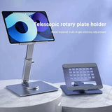 Tablet Stand Desktop Stand 360 Degree Rotation Multi-Angle Adjustable Height Foldable Stand for Xiaomi iPad Tablet Laptop