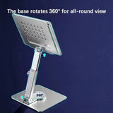 Tablet Stand Desktop Stand 360 Degree Rotation Multi-Angle Adjustable Height Foldable Stand for Xiaomi iPad Tablet Laptop