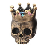 Tealight Candle Holder Halloween Resin Candlestick Stand For Tea Light Table Skull Ornament For Candles Party Supplies For Patio