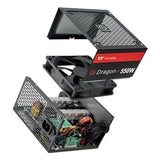 Thermaltake Dragon Series 550W Power Supply, 80 Plus White Certified, Computers Power Supply