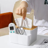 Tissue Box Cover For Table Modern Napkin Dispenser With Bamboo Lid Napkin Holder For Facial Tissues Napkins Tissue Papers Dryer
