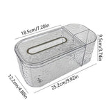 Tissue Box Cover Organizer Large Capacity Tissue Box Cover With Storage Compartment Household Storage Supplies For Dining Room