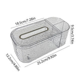 Tissue Box Cover Organizer Large Capacity Tissue Box Cover With Storage Compartment Household Storage Supplies For Dining Room