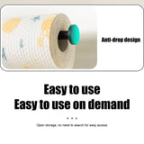 Tissue Paper Holder For Kitchen Expandable Paper Towel Rolls Rack Multi-Functional Thickened Wall Mounted Holder For Bathroom
