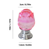 Toilet Button Pusher Self-Adhesive Fashionable Rose Shape Button For Toilet Tank Home Decor Products For Bedroom Bathroom Toilet