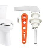 Toilet Flush Lever Zinc Alloy Angle Fitting Side Mount Toilet Wrench Replacement Old-Fashioned Toilet Supplies Bathroom Hardware