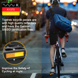 Toptrek MTB Bicycle Pedals Ultralight CNC Aluminium Alloy Anti-Slip Road Bike Flat Pedals Cycling 3-Bearing Bike Pedals BMX