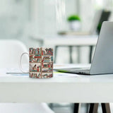 Travel Coffee Cup Coffee Mugs Ceramic Mug Librarian Bookworm Mugs Coffee Cup Funny Drinking Cup Tea Mug Book Lover Christmas
