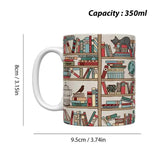 Travel Coffee Cup Coffee Mugs Ceramic Mug Librarian Bookworm Mugs Coffee Cup Funny Drinking Cup Tea Mug Book Lover Christmas