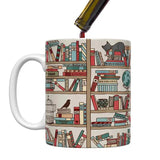 Travel Coffee Cup Coffee Mugs Ceramic Mug Librarian Bookworm Mugs Coffee Cup Funny Drinking Cup Tea Mug Book Lover Christmas