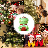 Tree Decoration Santa Claus 2D Mini Snowman Ornament With Lanyard Christmas Figurine Ornaments For Classrooms Garden Car
