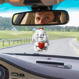 Tree Decoration Santa Claus 2D Mini Snowman Ornament With Lanyard Christmas Figurine Ornaments For Classrooms Garden Car