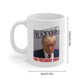 Trump Mugshot Cup 350ml Novelty Mug Cup With Trump Booking Party Photobooth Props For Cold Soda Water Milk Tea Milk Powder Soy