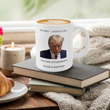 Trump Mugshot Cup 350ml Novelty Mug Cup With Trump Booking Party Photobooth Props For Cold Soda Water Milk Tea Milk Powder Soy