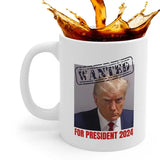 Trump Mugshot Cup 350ml Novelty Mug Cup With Trump Booking Party Photobooth Props For Cold Soda Water Milk Tea Milk Powder Soy