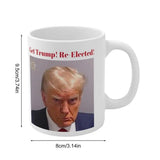 Trump Mugshot Cup 350ml Novelty Mug Cup With Trump Booking Party Photobooth Props For Cold Soda Water Milk Tea Milk Powder Soy