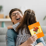 Turkey Thanksgiving Card Fall Greeting Cardstock With Blank Sheet For Thanksgiving Thanksgiving Decor For Living Room School