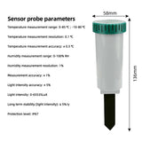 Tuya Smart Wifi Wireless Soil Temperature And Humidity Meter Soil Tester for Garden Lawn Water-Saving Agriculture Flowers