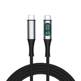 Type-C Data Cable 5A Fast Charging with Power Digital Display Suitable for Apple Huawei Xiaomi Mobilephone Laptop Charging Cable