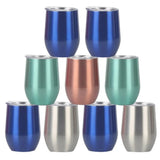 U-shaped Egg Cup Double-layer Thermos Cup High Appearance Level Creative Simple Household Red Wine Glass Will Carry Cover Vacuum