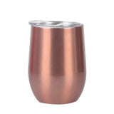 U-shaped Egg Cup Double-layer Thermos Cup High Appearance Level Creative Simple Household Red Wine Glass Will Carry Cover Vacuum