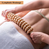 Massage Roller Wood Therapy Tool Handheld Cellulite Trigger Point Stick Lymphatic Drainage Anti Cellulite Muscle Release Roller