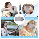 USB Heated Eye Mask For Sleeping Electric Lavender Hot Steam Compress Eye Patches Cold Compress Spa Blindfold Anti-Dark Circles