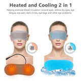 USB Heated Eye Mask For Sleeping Electric Lavender Hot Steam Compress Eye Patches Cold Compress Spa Blindfold Anti-Dark Circles