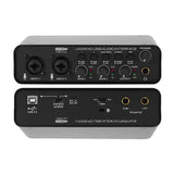 UX22 Audio Interface Soundkarte 24-Bit/192kHz Ad Converter, E-Gitarre Live-Aufnahme Profession Eller Studio-Gesang, Podcast
