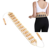 Back Massage Roller Wood Rope Wood Therapy Cellulite Massager Tools Self Massage Device For Neck Leg Back Waist Pain Relief