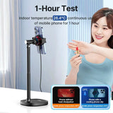 Ulanzi SK-06 Phone Clip with Cooling Radiator Livestreaming Set Smartphone Stand with 360° Rotation Ballhead Cooler Radiator