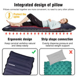 Ultralight Self-inflating Air Mattress Widen Sleeping Pad Splicing Inflatable Bed Beach Picnic Mat Camping Tent Air Cushion