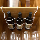 Under Desk Storage Basket Hangings Baskets For Kitchen Iron Art Pantry Book Refrigerator Fruit Organizer Wine Storage Rack