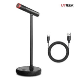 Usb Wired Condenser Microphone Computer Desktop Conference External Live Streaming Laptop Voice Online Class Home Microphone