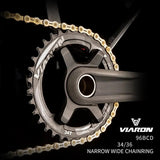 VIARON Folding Bike Chainwheel Positive Negative Tooth Bicycle Disc 34T/36T Aluminum Alloy for MTB Mountain Bike Parts