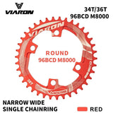VIARON Folding Bike Chainwheel Positive Negative Tooth Bicycle Disc 34T/36T Aluminum Alloy for MTB Mountain Bike Parts