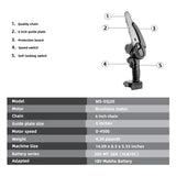 VVOSAI 6 Inch 20V MT-SER Mini Brushless Electric Chain Saw Handheld With Woodworking Pruning One-handed Garden Tools