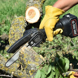 VVOSAI 6 Inch 20V MT-SER Mini Brushless Electric Chain Saw Handheld With Woodworking Pruning One-handed Garden Tools