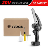 VVOSAI 6 Inch 20V MT-SER Mini Brushless Electric Chain Saw Handheld With Woodworking Pruning One-handed Garden Tools