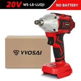 VVOSAI Brushless 1/2" Wrench Impact Electric Screwdriver Cordless Electric Wrench For 18V Makita Lithium Battery