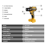VVOSAI MT-SER 50NM Brushless Electric Drill 25+1 Torque Settings 2-Speeds Electric Power Screwdriver 20V Cordless Screwdriver