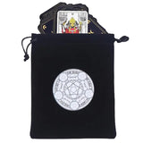 Velvet Tarots Card Storage Bag Oracle Card Witch Divination Accessories Drawstring Pouch Tarot Cards Supplies
