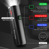 WEST BIKING 1000 Lumens Bicycle Front Light 4800mAh USB Rechargeable Power Bank Cycling Waterproof Flashlight Bike Accessories
