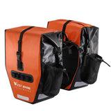 WEST BIKING 1000D Waterproof Bicycle Pannier Bag 50L Rear Double Side Bags Long Ride Cross-Country Wear-resistant Scooter Bags